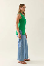 Adele Split Tank - Green