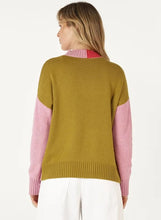 Colour Block Trim Jumper - Parfait