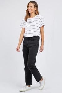 Barkly Straight Leg Jean- Black