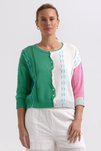 Thread Detail Cardi - Apple