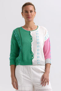 Thread Detail Cardi - Apple