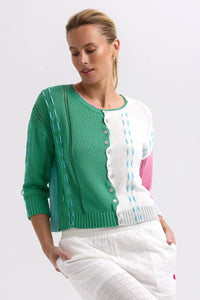 Thread Detail Cardi - Apple