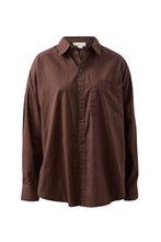 Peta Oversized Shirt - Chocolate