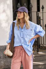 Peta Oversized Shirt - Sky Blue