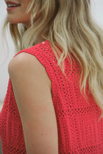 Sqaure Knit Midi Tank Dress - Heritage Red