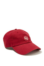 Ceres Monogram Cap - Deep Red Ecru Stitch