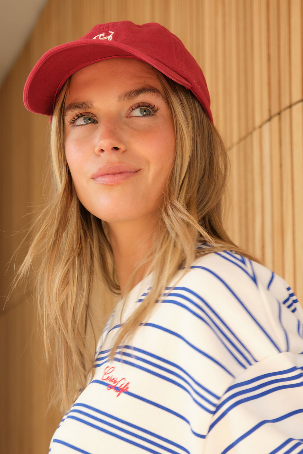 Ceres Monogram Cap - Burgundy