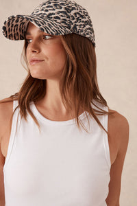 Ceres Monogram Cap - Leopard