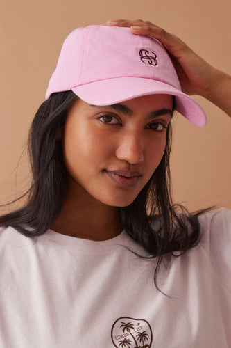 Ceres Monogram Cap - Hibiscus Pink
