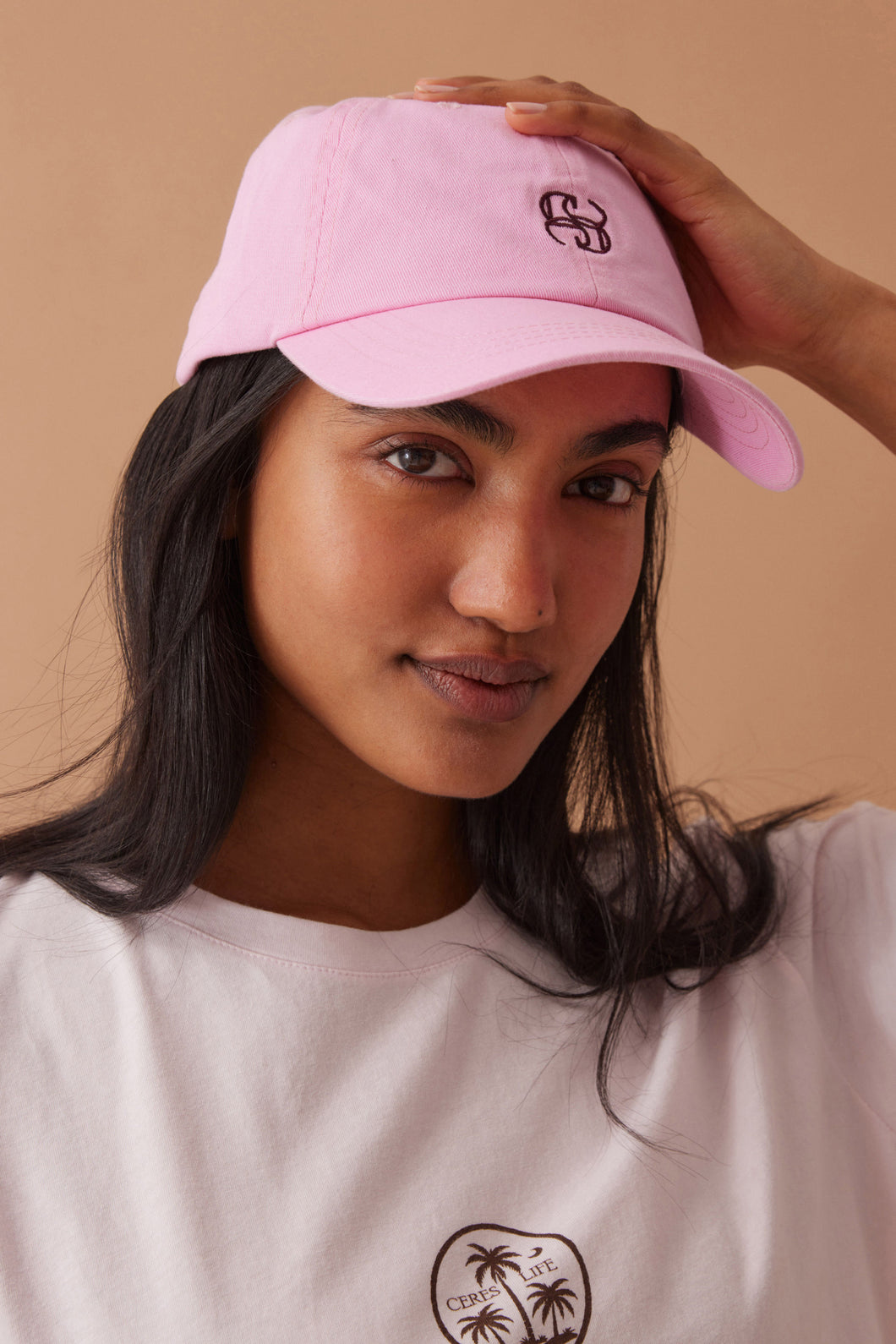 Ceres Monogram Cap - Hibiscus Pink