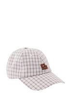 Pip Everyday Cap - Wine Choc/Blue Check