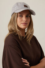 Pip Everyday Cap - Wine Choc/Blue Check