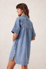 Relaxed Shirt Dress - Mid Vintage Blue