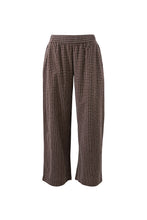 The Lounge Pant Textured Chocolate Check