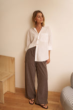 The Lounge Pant Textured Chocolate Check