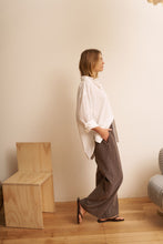 The Lounge Pant Textured Chocolate Check