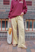 Gigi Wide Leg Pant - Butter and Burgundy