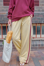 Gigi Wide Leg Pant - Butter and Burgundy