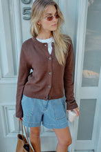 Nelly Long Sleeve Cardi - Choc