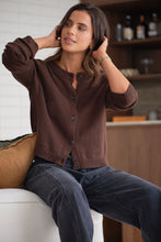 Nelly Long Sleeve Cardi - Choc