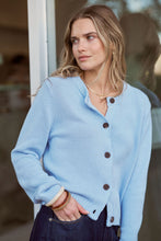 Nelly Long Sleeve Cardi - China Blue