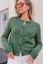 Nelly Long Sleeve Knit Cardi - Basil