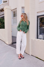 Nelly Long Sleeve Knit Cardi - Basil