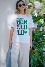 Boyfriend Tee -Honolulu Winter Green