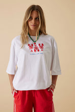 Liv Oversized Tee White Summer Lobsters