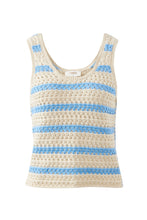 Talulah  Knit Tank Powder Blue Stripe