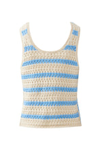 Talulah  Knit Tank Powder Blue Stripe