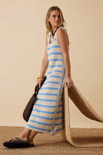 Talulah Knit Tank Dress Powder Blue Stripe