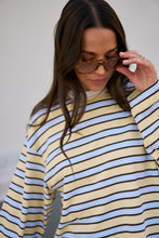 Beau Long Sleeve Slouchy Tee - Butter/Brunette