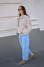 Beau Long Sleeve Slouchy Tee - Butter/Brunette