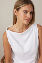 Tahlia Twist Strap Tank - White
