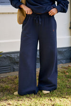 Ivy Wide Leg Trackpant - Heritage Navy