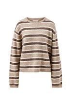 Bonnie Lofty Knit - Oat Marle Stripe