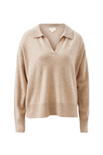 Bec Knit Collared Pullover - Oat Marle