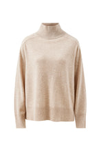 Alex  Knit Funnel Neck Pullover - Oat Marle