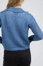 Clover Knit Cardi - Coronet Blue