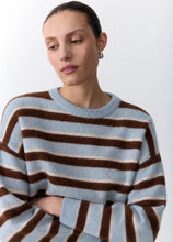 Stripe Otto Knit Choc/Blue