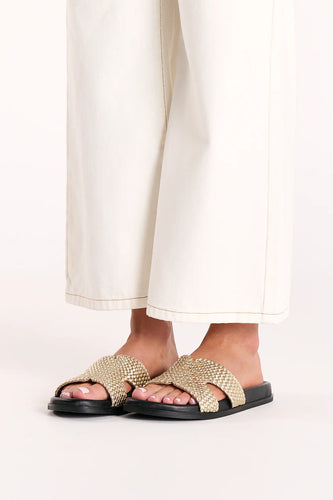 susie sandal gold