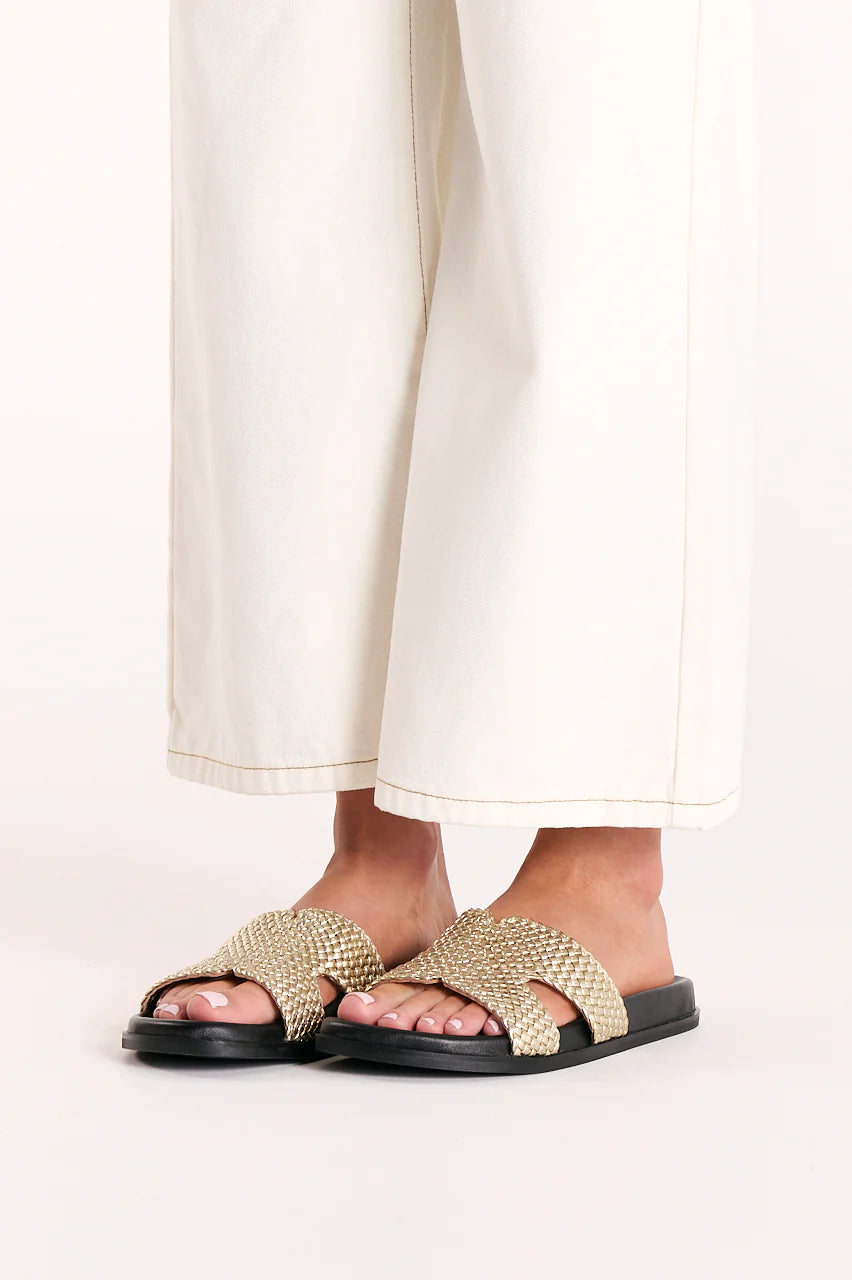 susie sandal gold