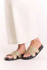 susie sandal gold