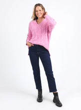 Tallulah Cable Knit - Pink Geranium