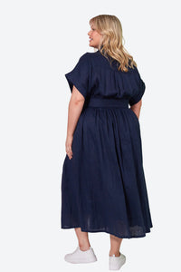 La Vie Shirt Dress - Sapphire