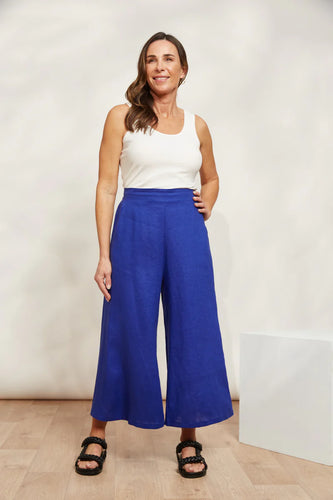 Halcyon Crop Pant - Cobalt