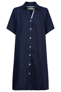 Studio Short Shirt Dress - Indigo