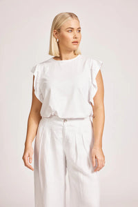 Miramar Palazzo Pant - White