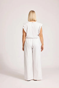 Miramar Palazzo Pant - White